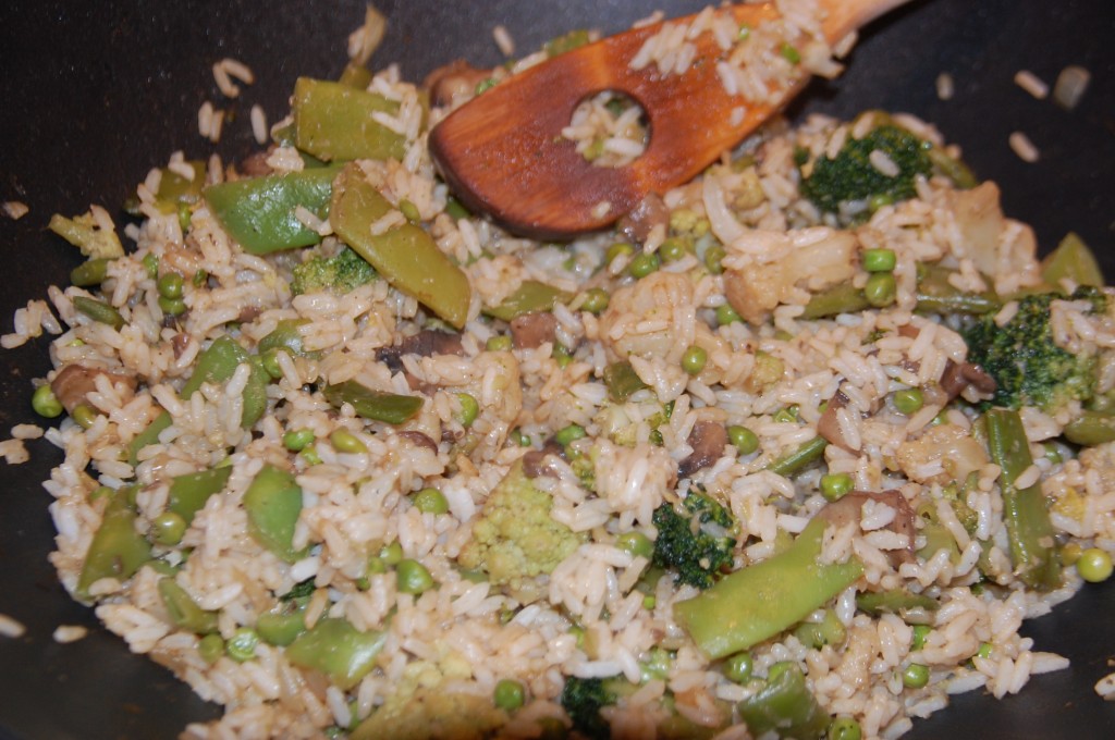 Wok De Riz Saut Aux L Gumes Maman A D Borde