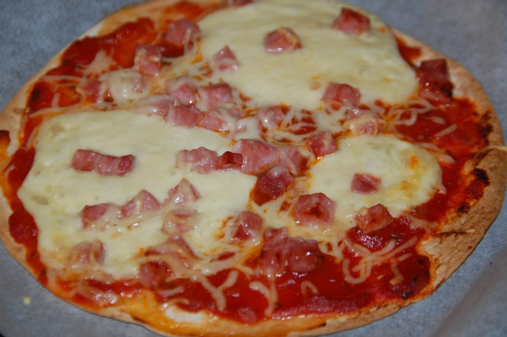 Tortilla façon pizza