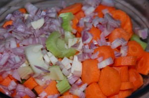 Les légumes épluchés