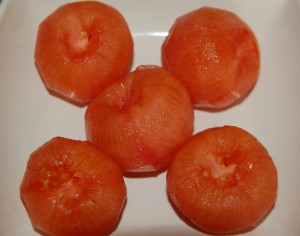 Tomates pelées