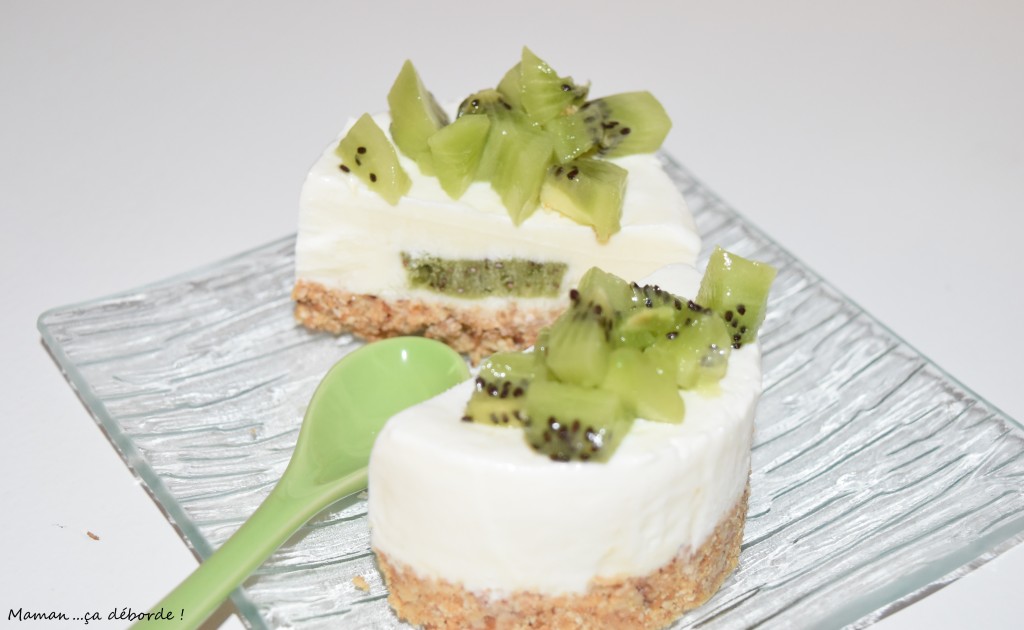 Mini cheesecake coeur de kiwi