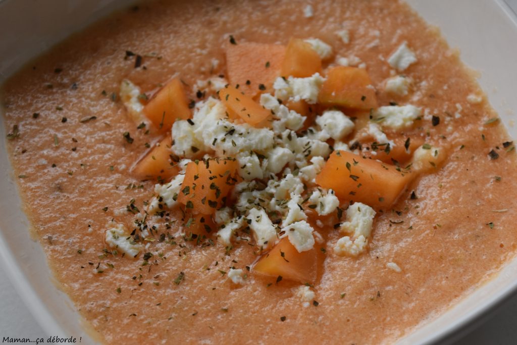 Gaspacho de melon à la feta