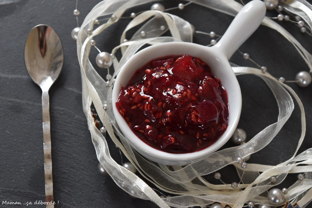 Chutney d'oignon et de framboise