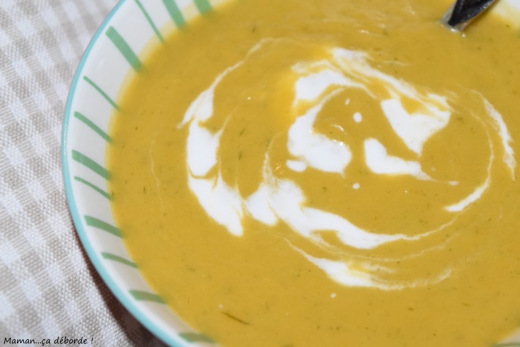 Velouté de patate douce et poireau