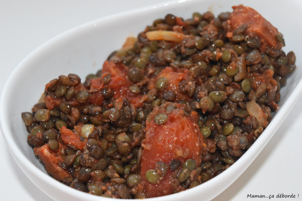 Lentilles façon basquaise