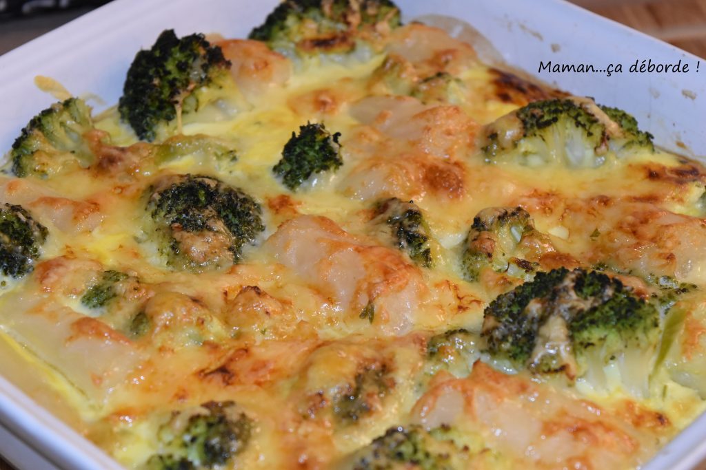 Gratin de salsifis et brocolis