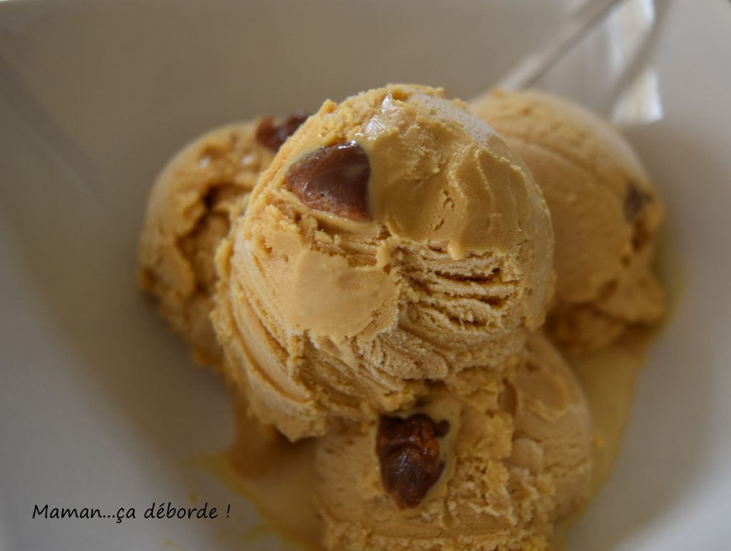 Glace au caramel au beurre salé - Maman...ça déborde