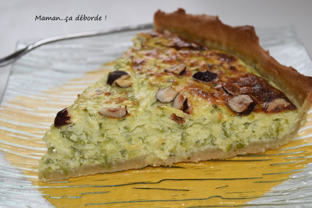 Quiche à la courgette et au boursin
