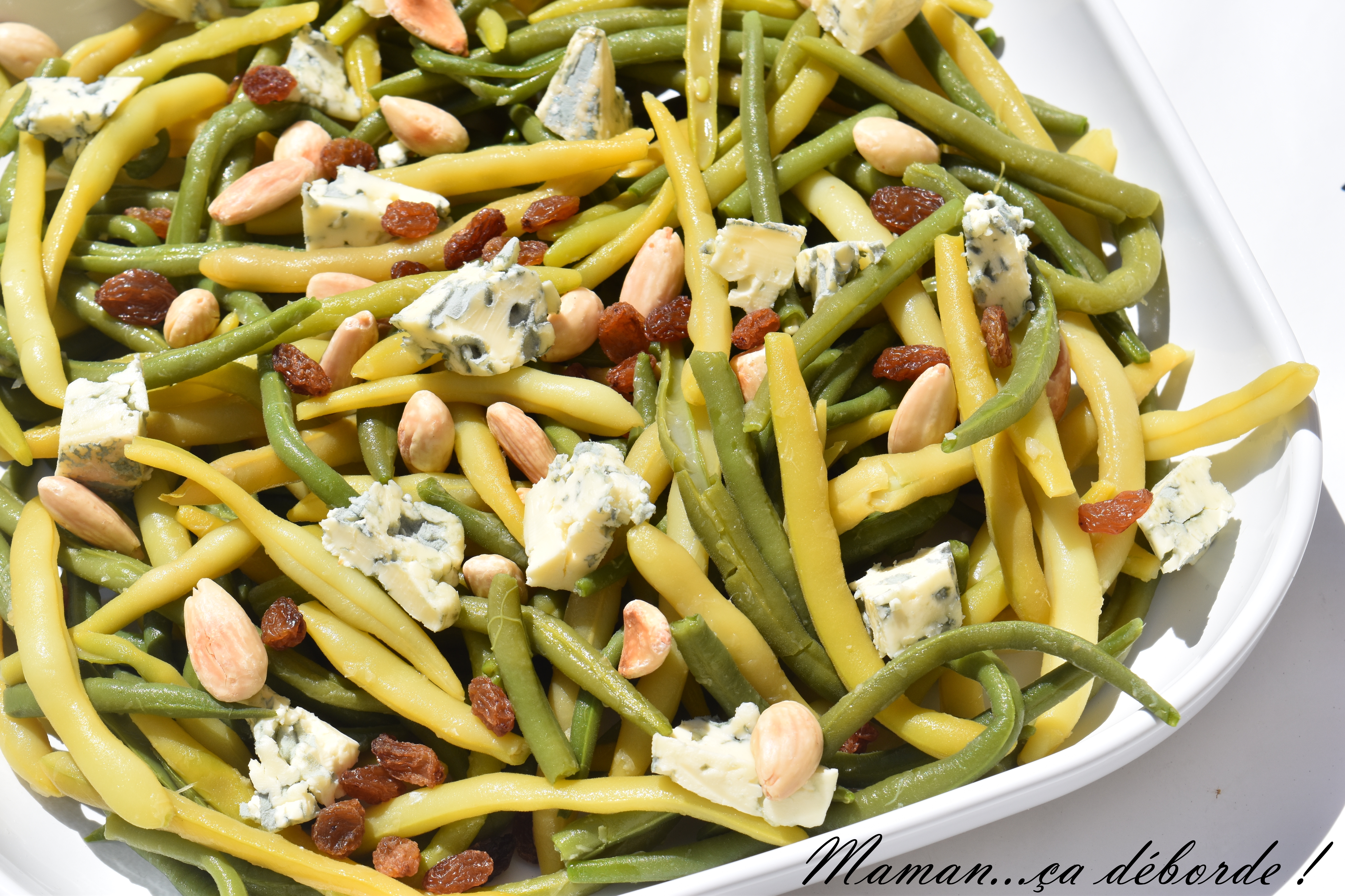 Haricots verts aux amandes et à l'ail