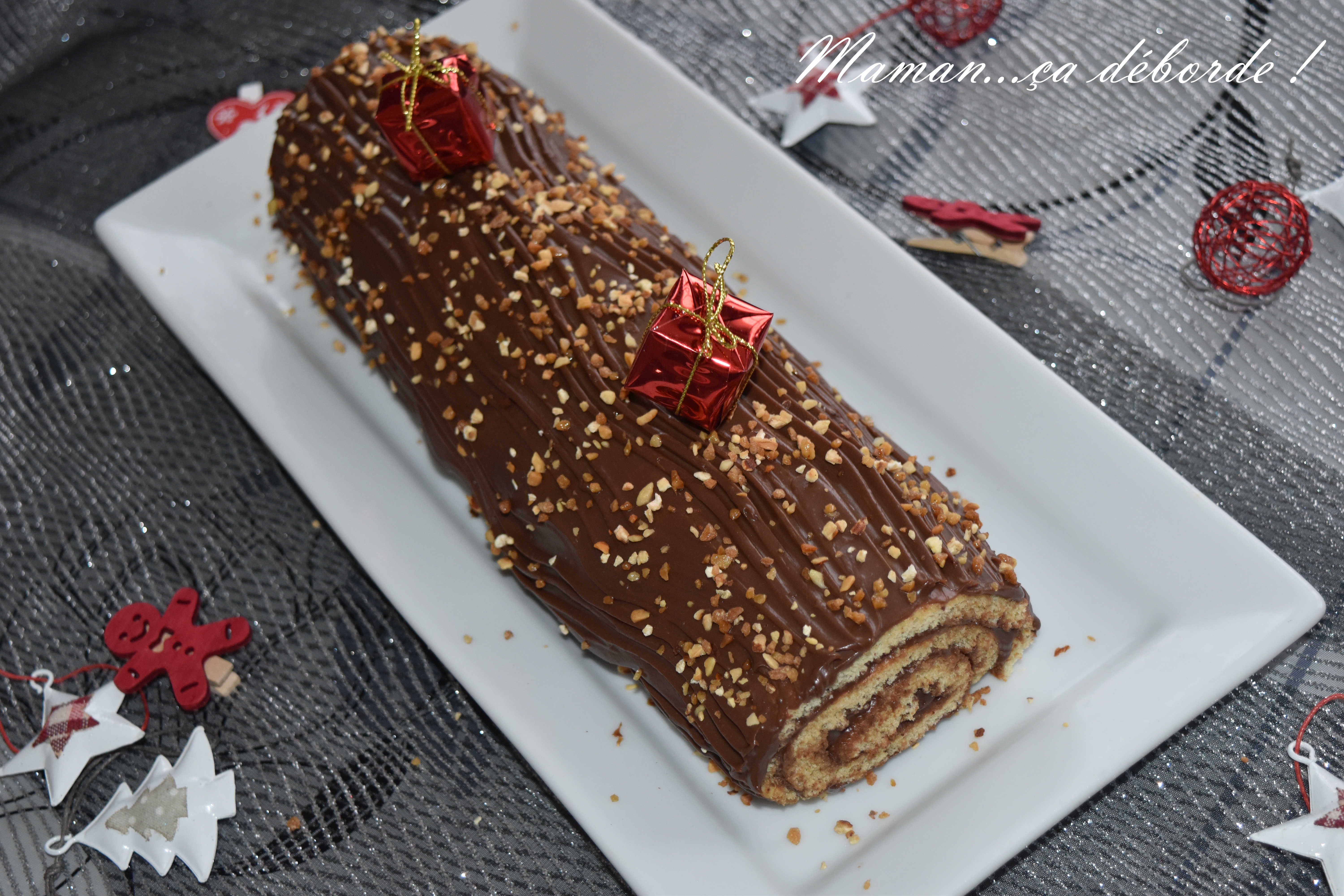 Bûche de Noël au Nutella avec Thermomix - Recette par Plat et recette