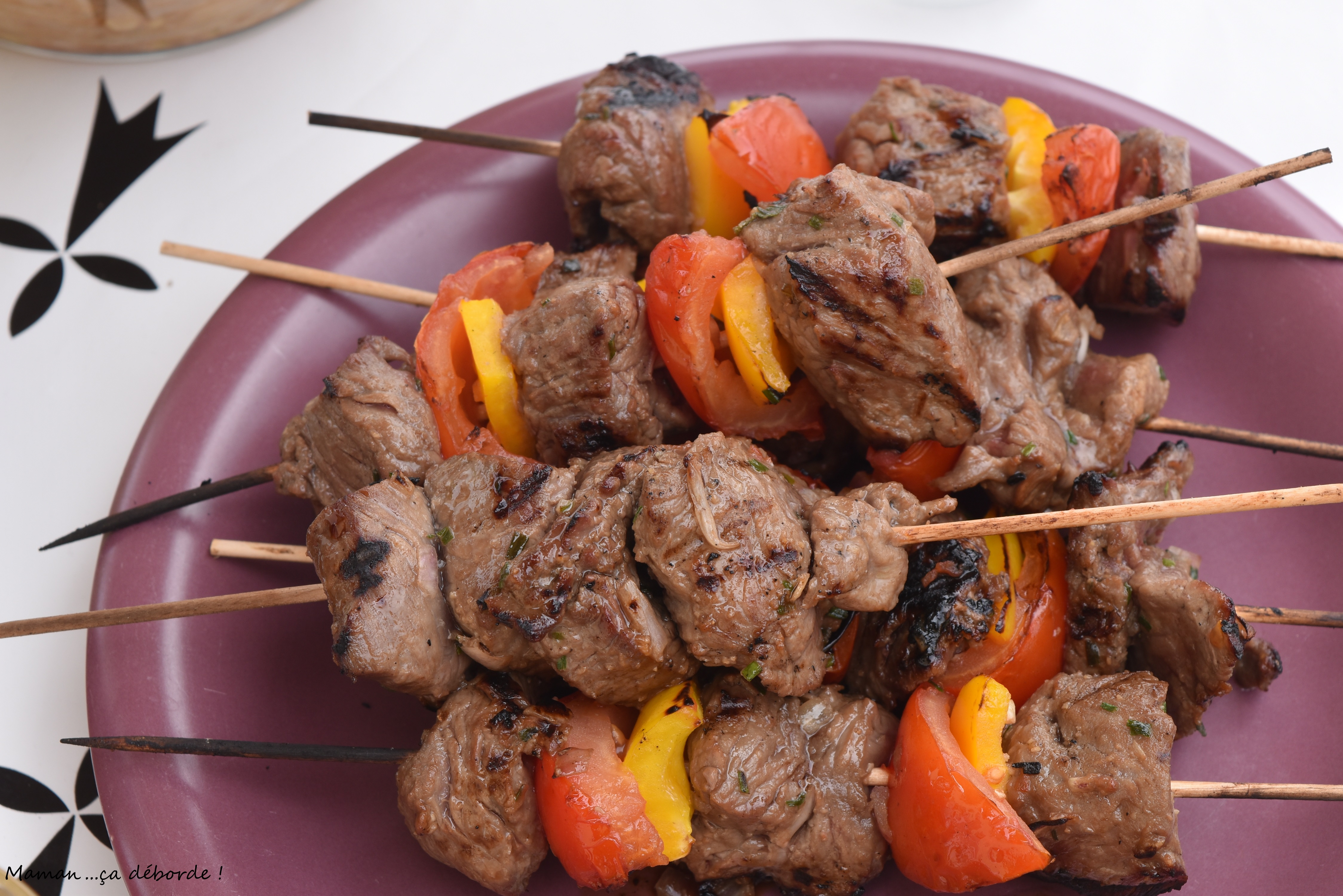 Brochettes de boeuf au barbecue, Recette