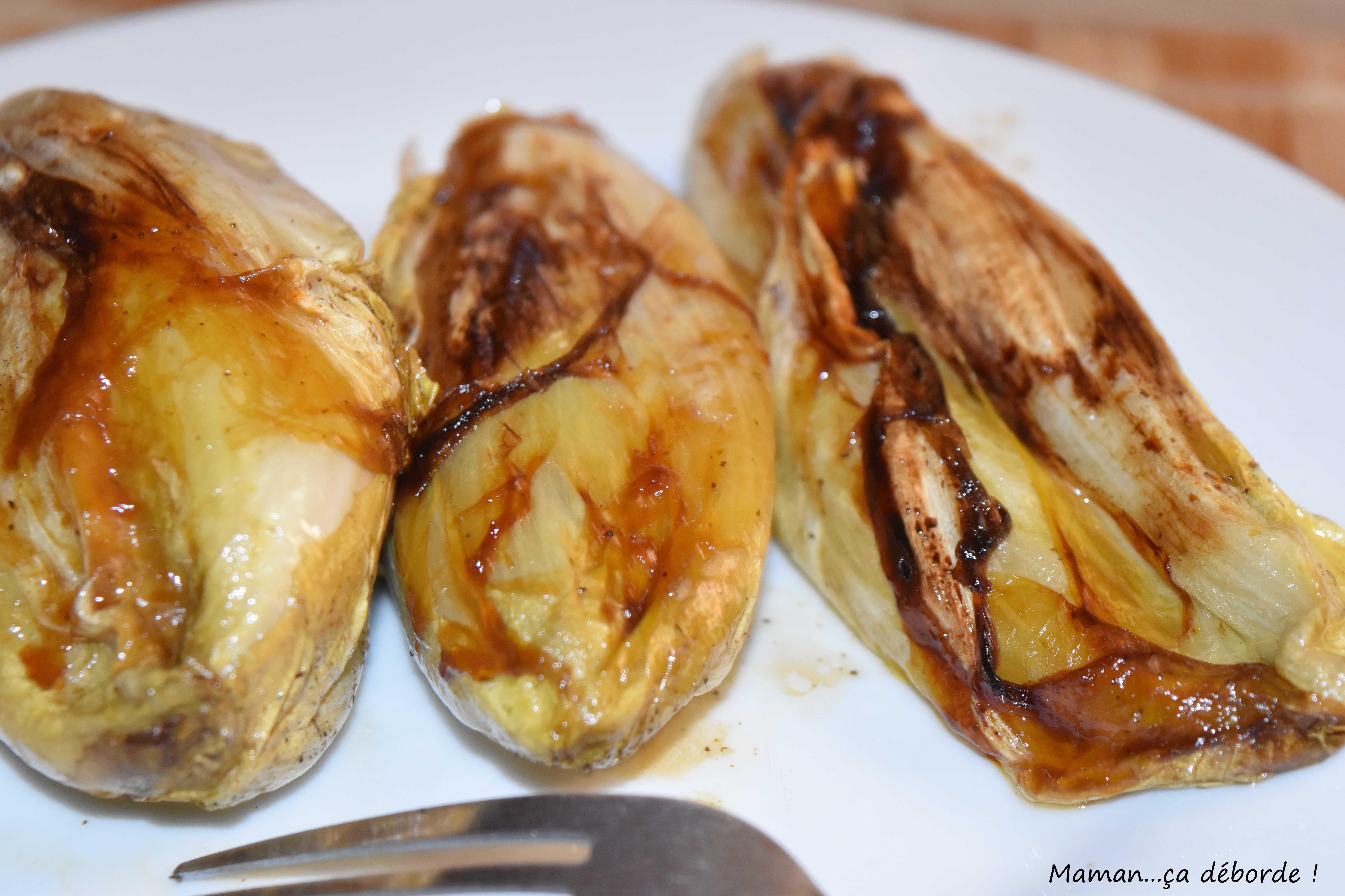 Endives braisées à la vergeoise brune - auxdelicesdemanue