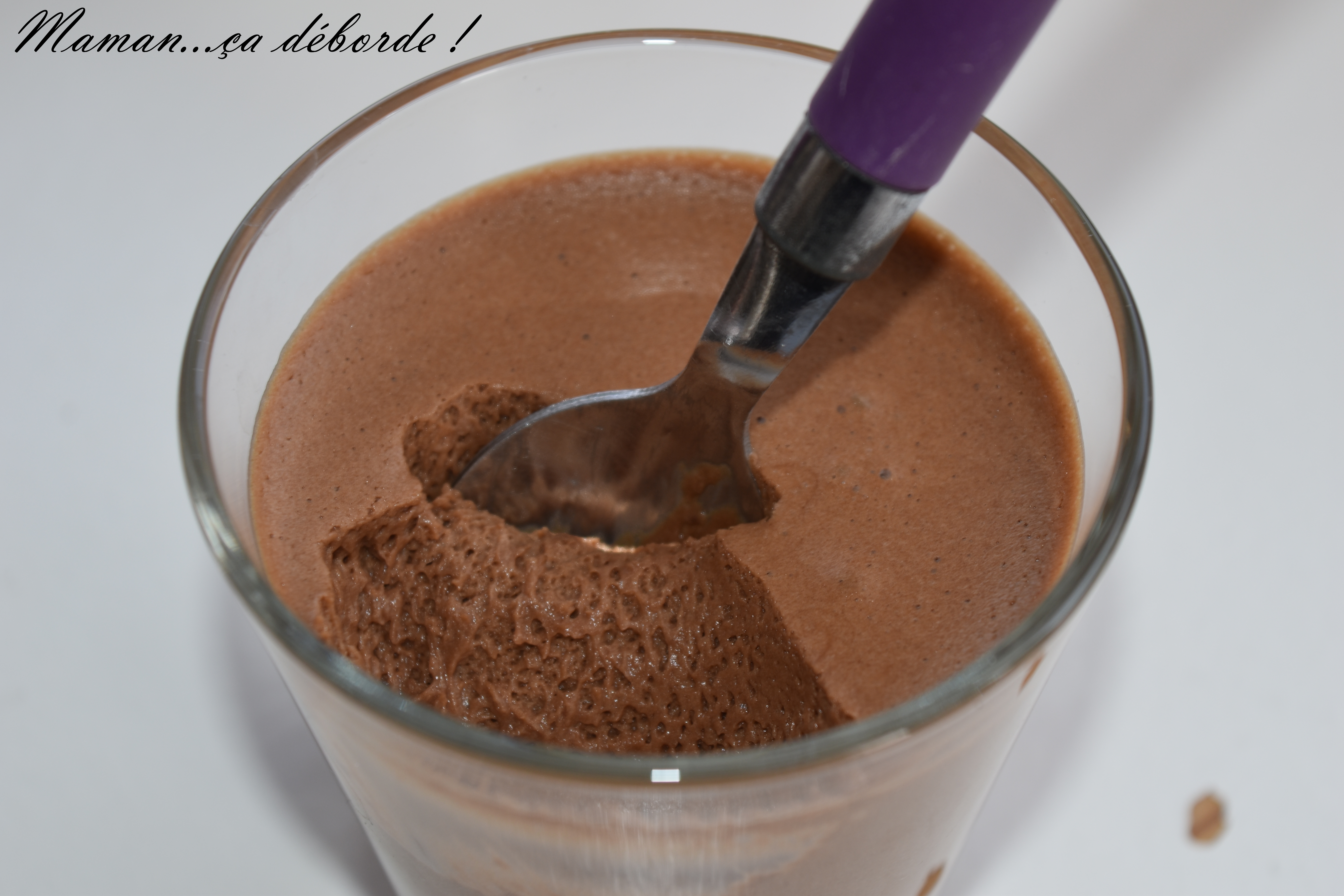 Mousse au chocolat caramel