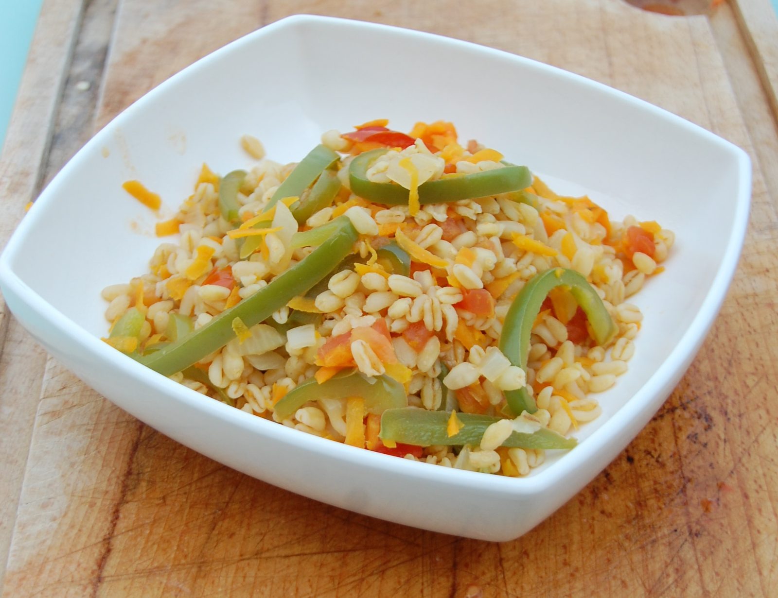 Blé aux légumes - Recette express