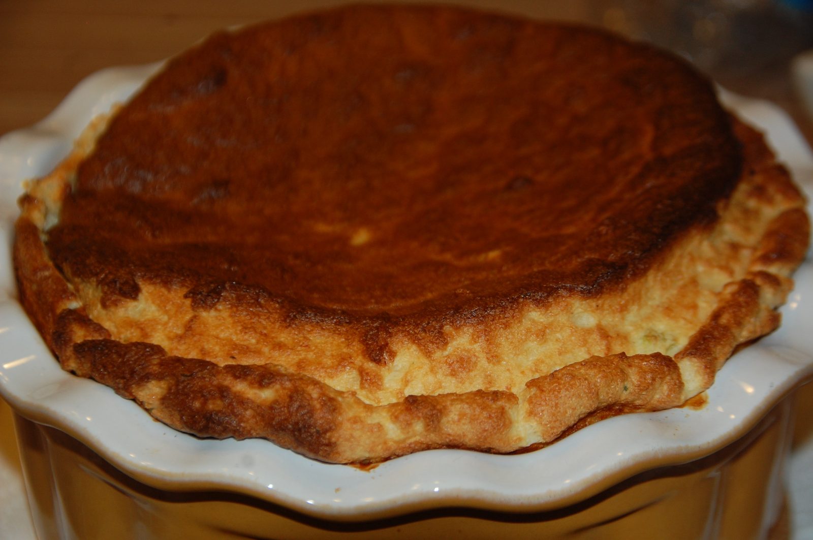 Soufflé brocoli parmesan