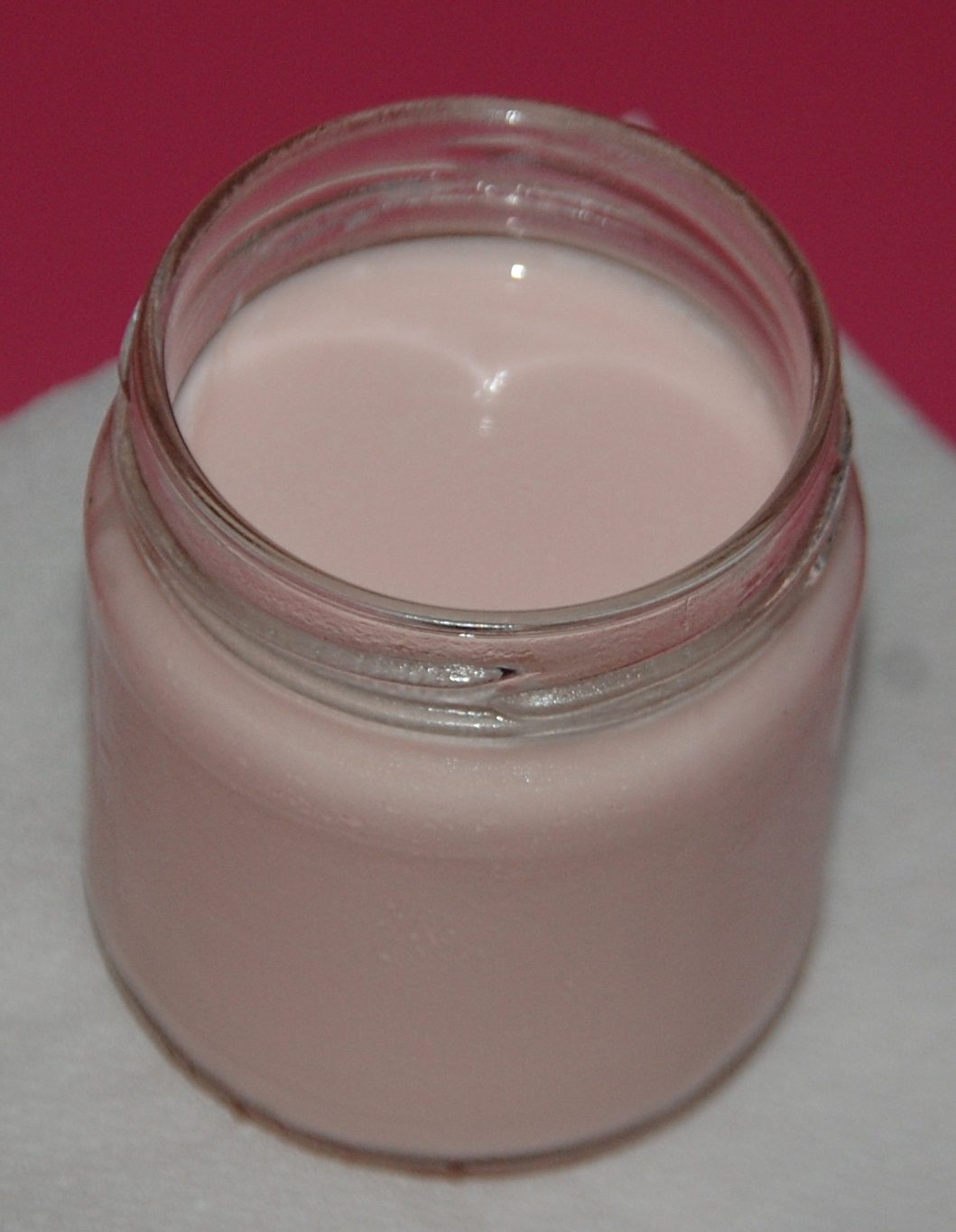Yaourt aromatisé à la fraise