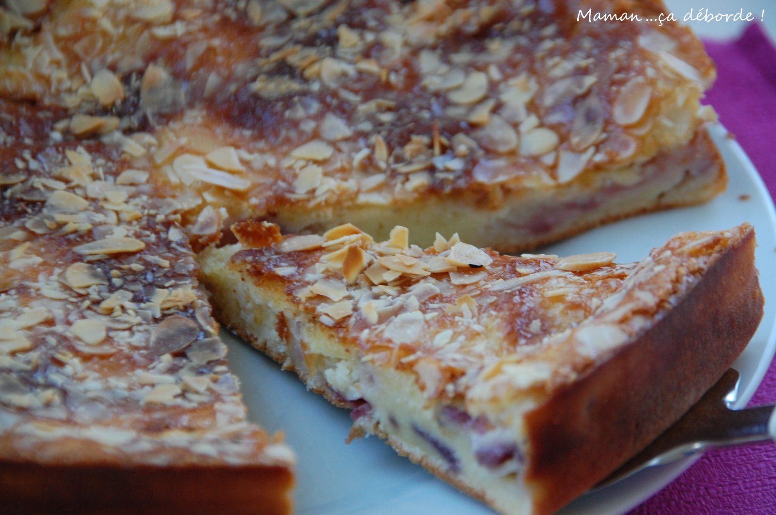 Gâteau nectarine et amande