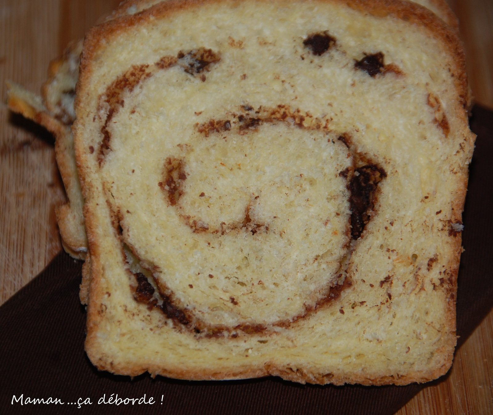 Brioche au jus d'orange et pépites de chocolat