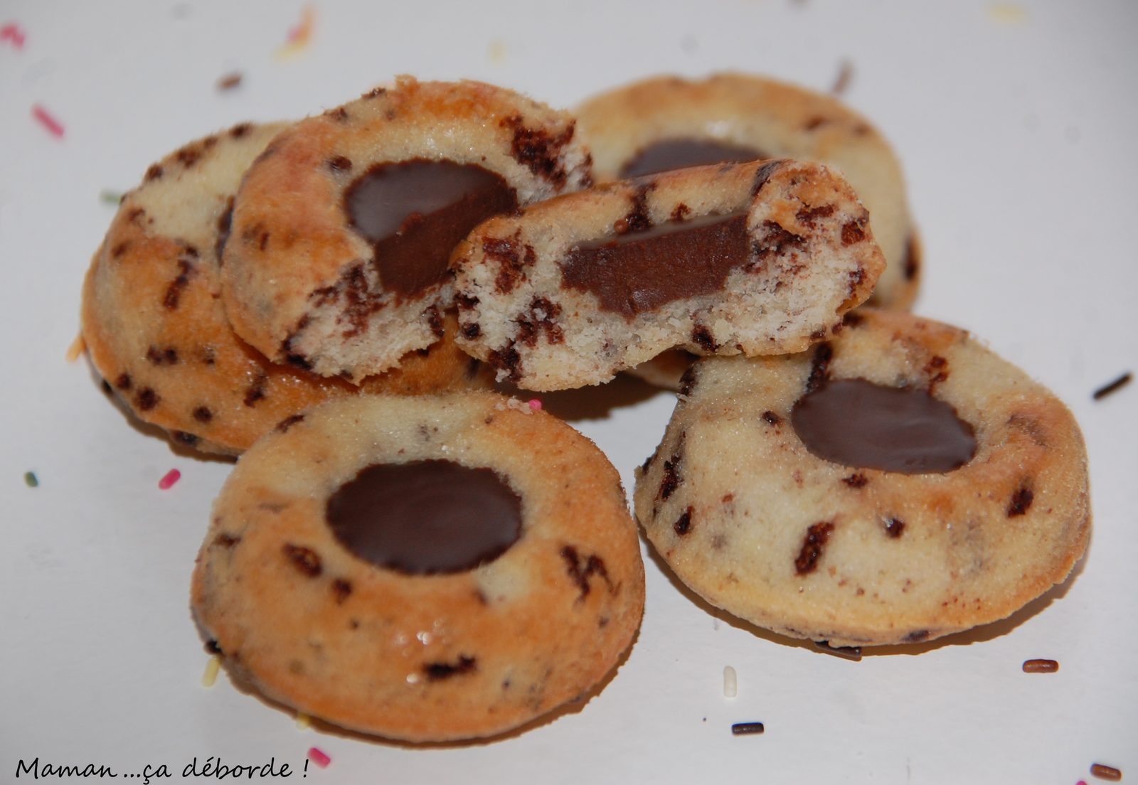 Financier tigré coeur chocolat