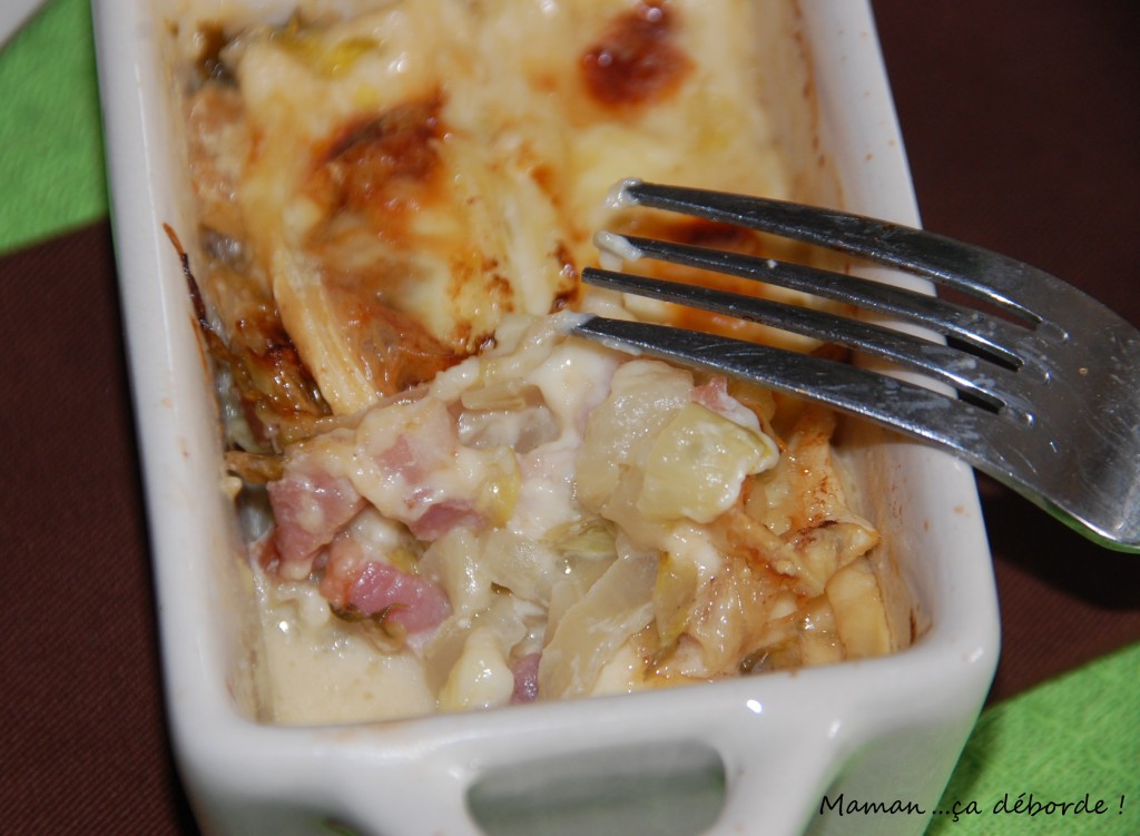 Endives façon tartiflette