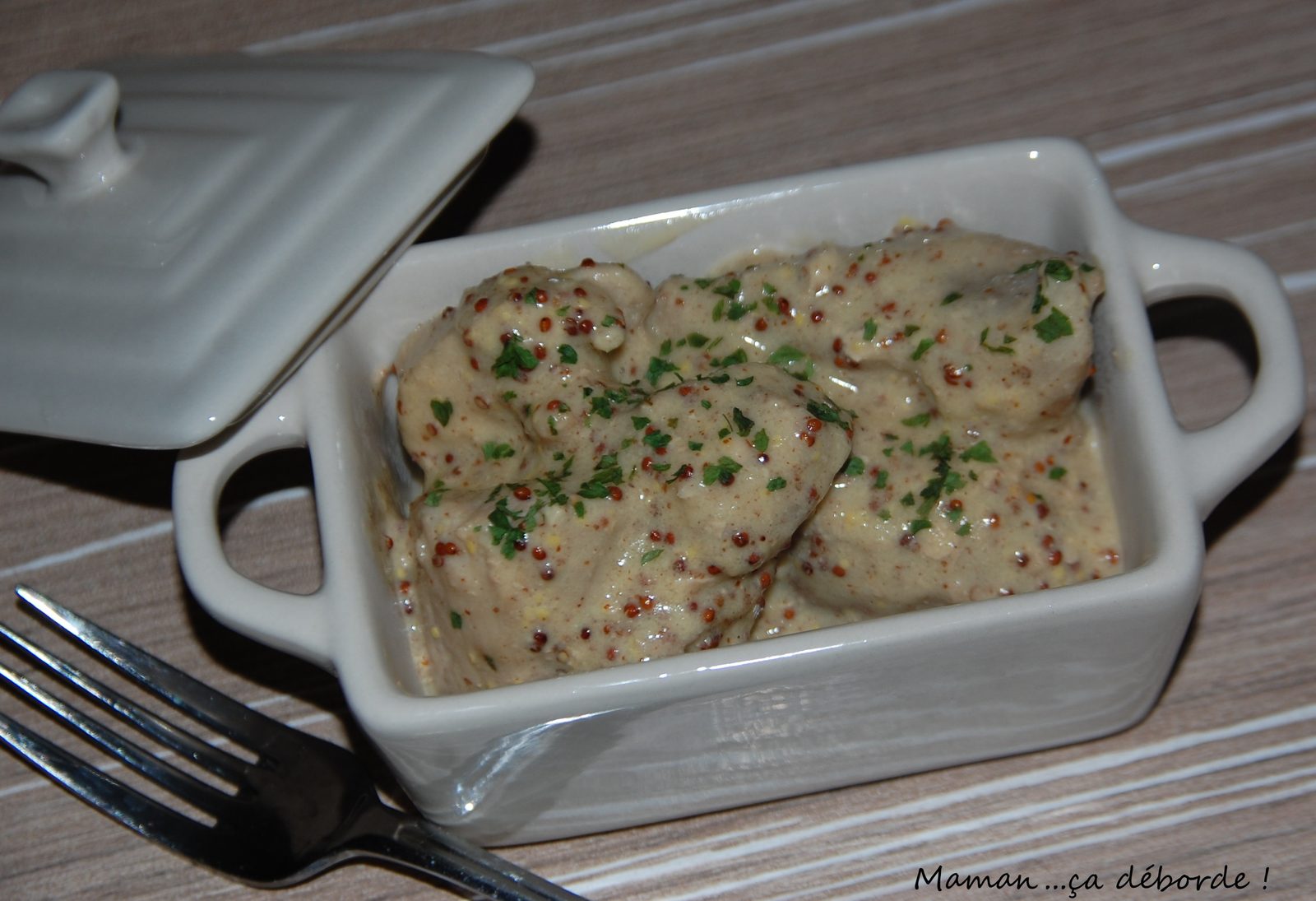 Sauté de porc aux deux moutardes