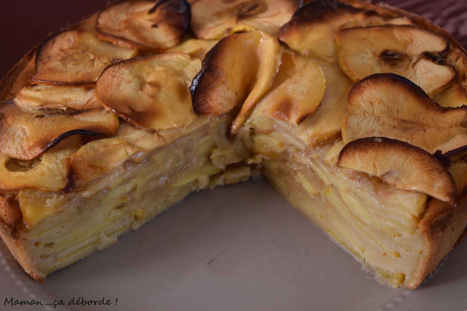 Gâteau de pommes au sirop d'érable