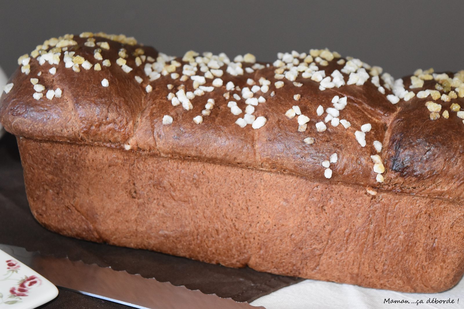Brioche chocolat caramel sans oeuf