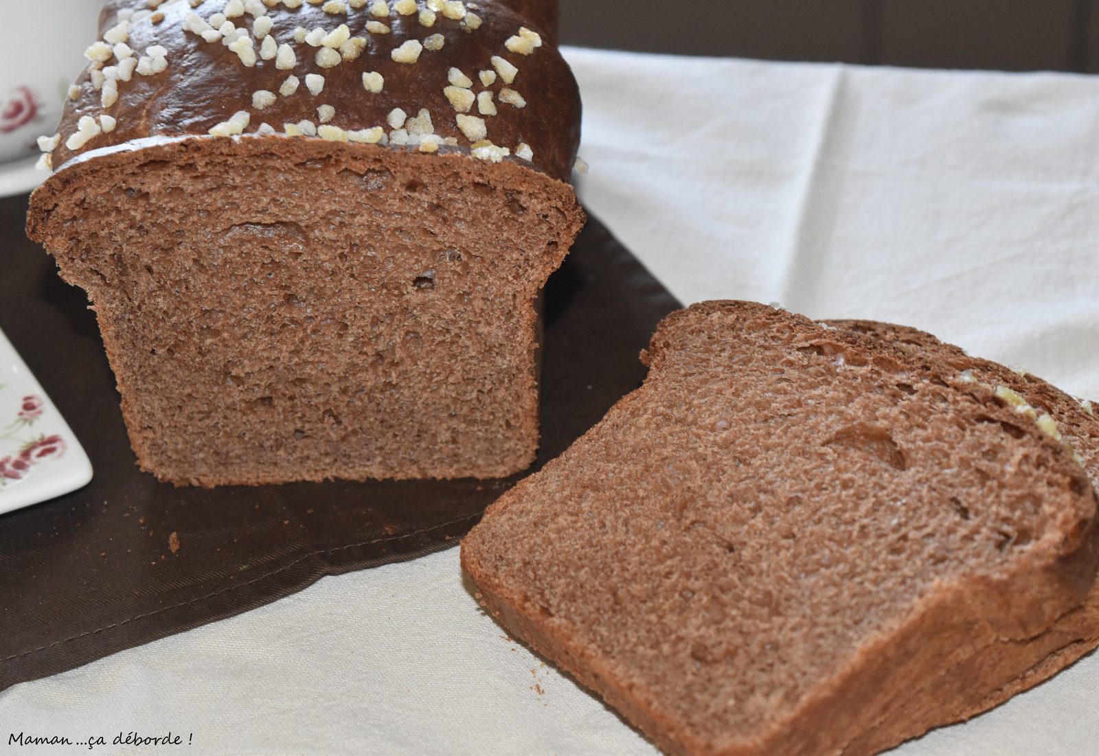 Brioche chocolat caramel sans oeuf