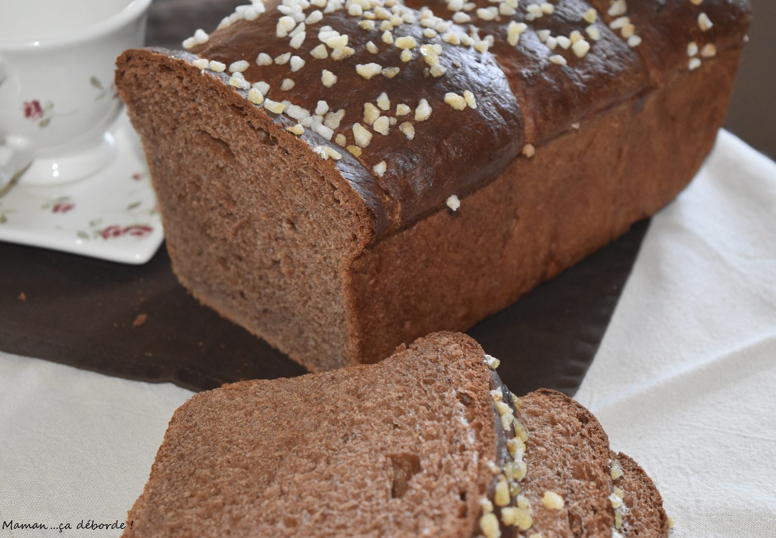 Brioche chocolat caramel sans oeuf