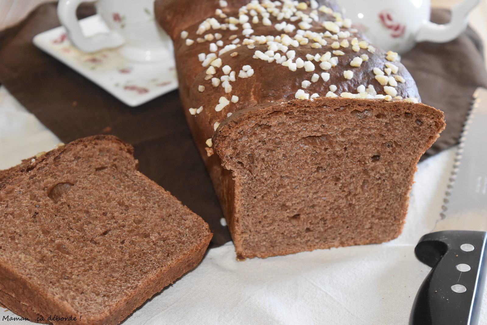 Brioche chocolat caramel sans oeuf