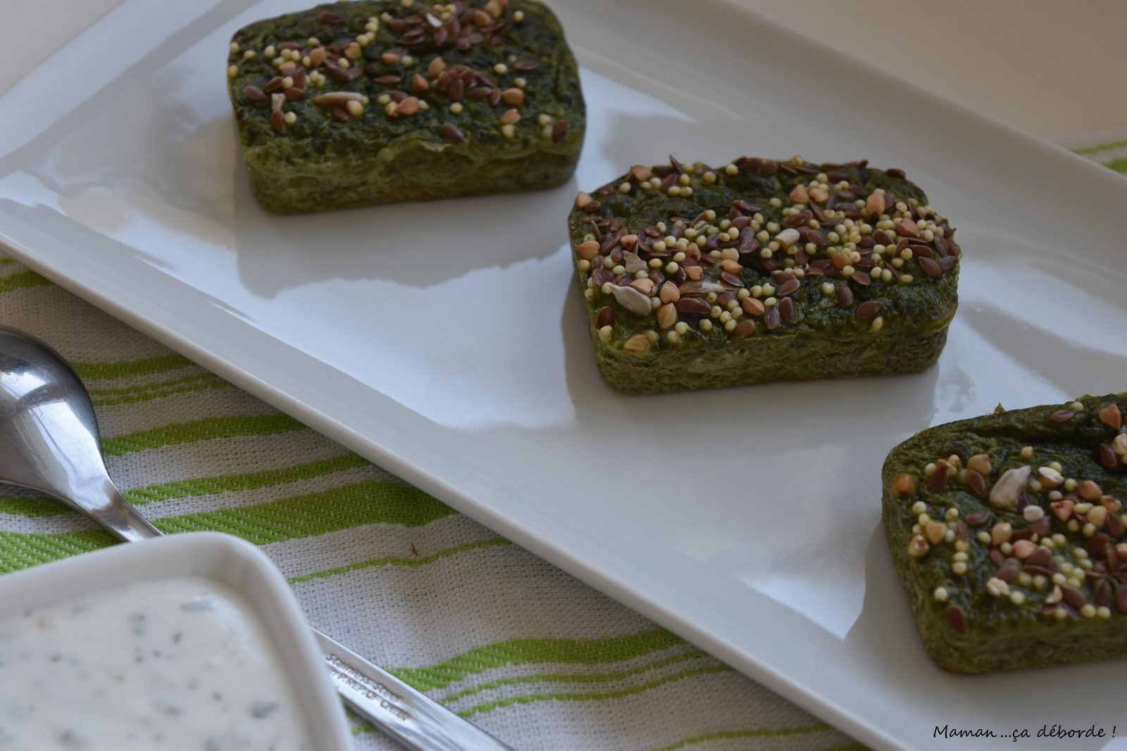 Petites terrines d'épinard