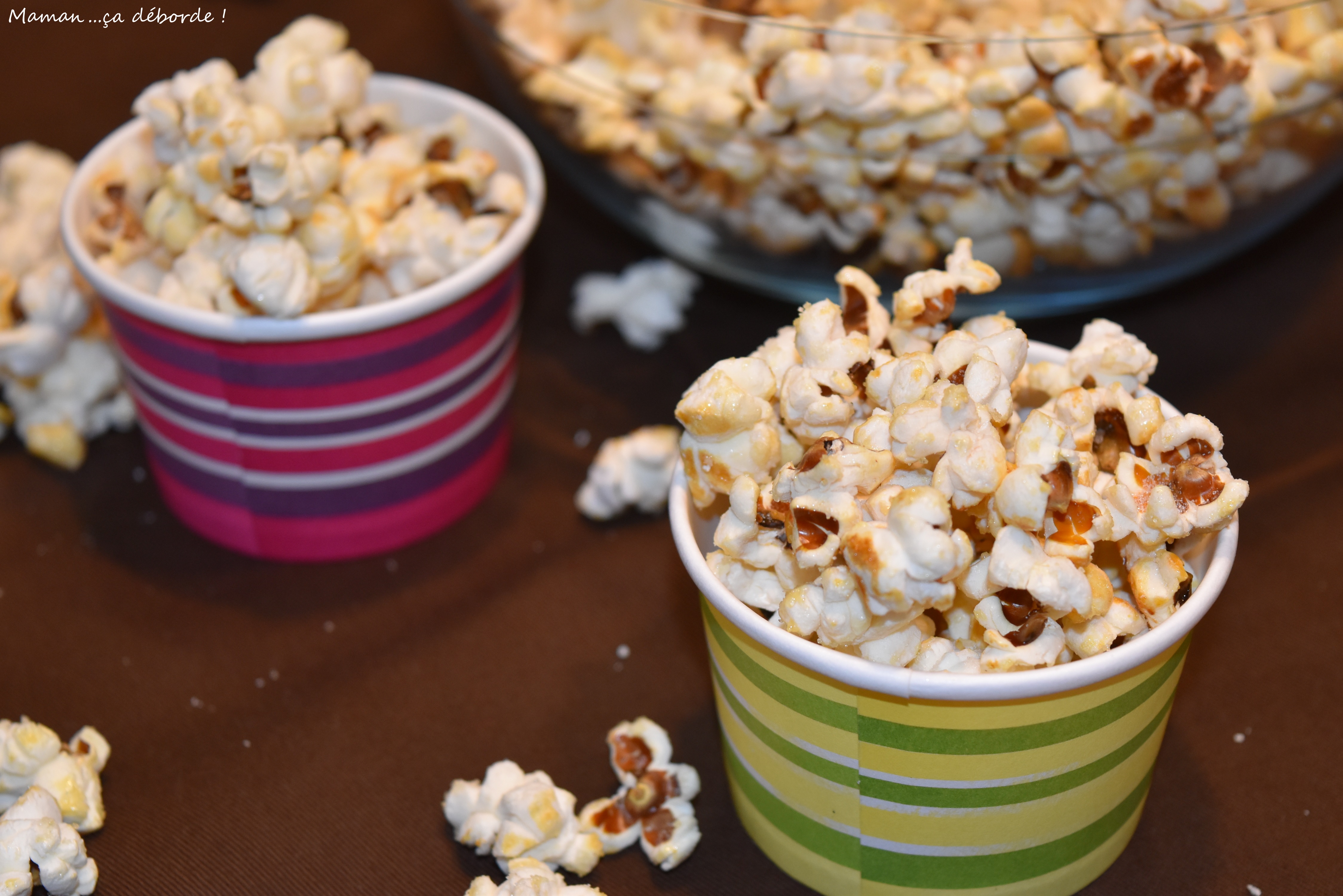 Pop corn caramélisé Maman...ça déborde