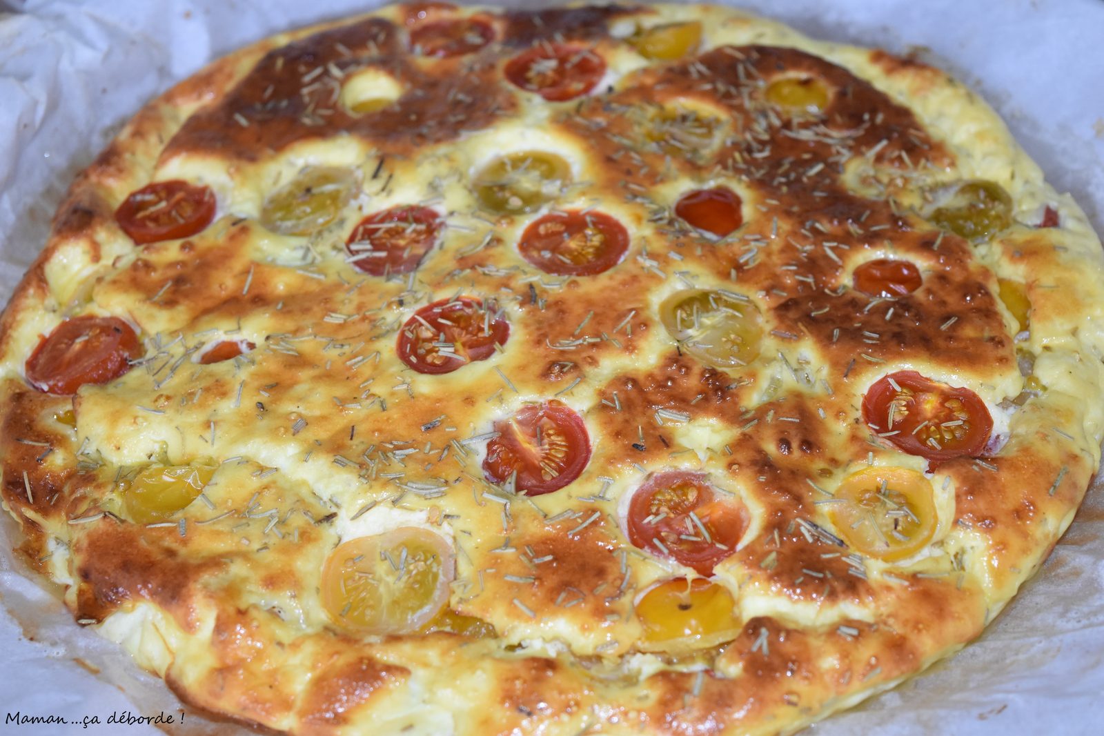 Tarte tomate cerise et chèvre
