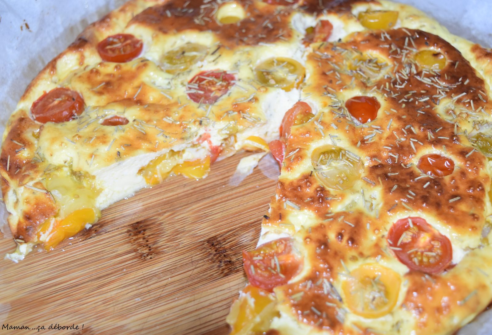Tarte tomate cerise et chèvre