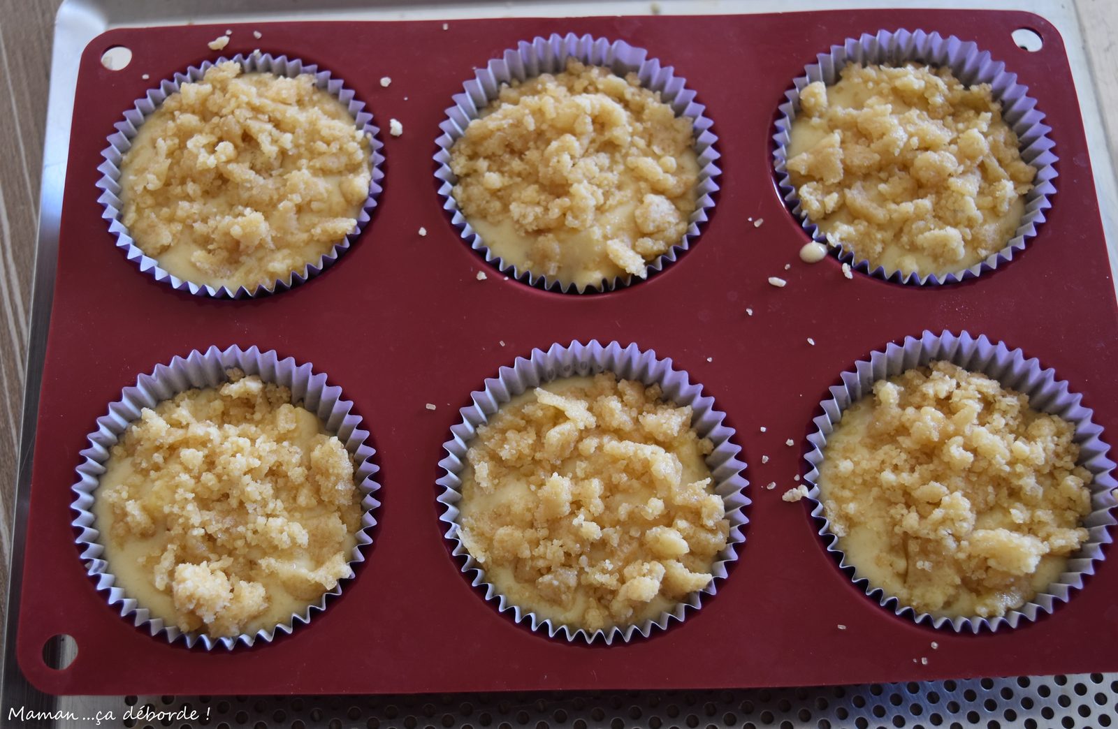 Minis crumb cakes à la nectarine