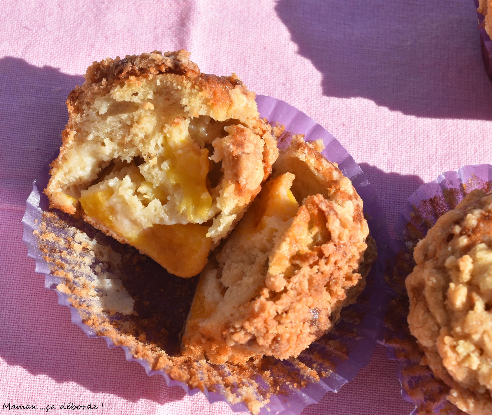Minis crumb cakes à la nectarine
