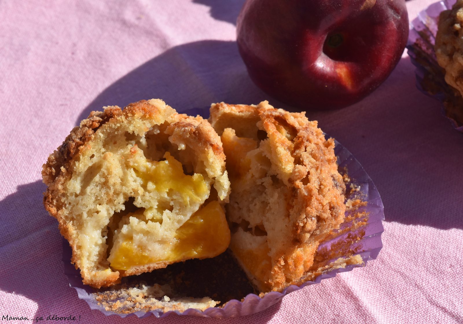 Minis crumb cakes à la nectarine