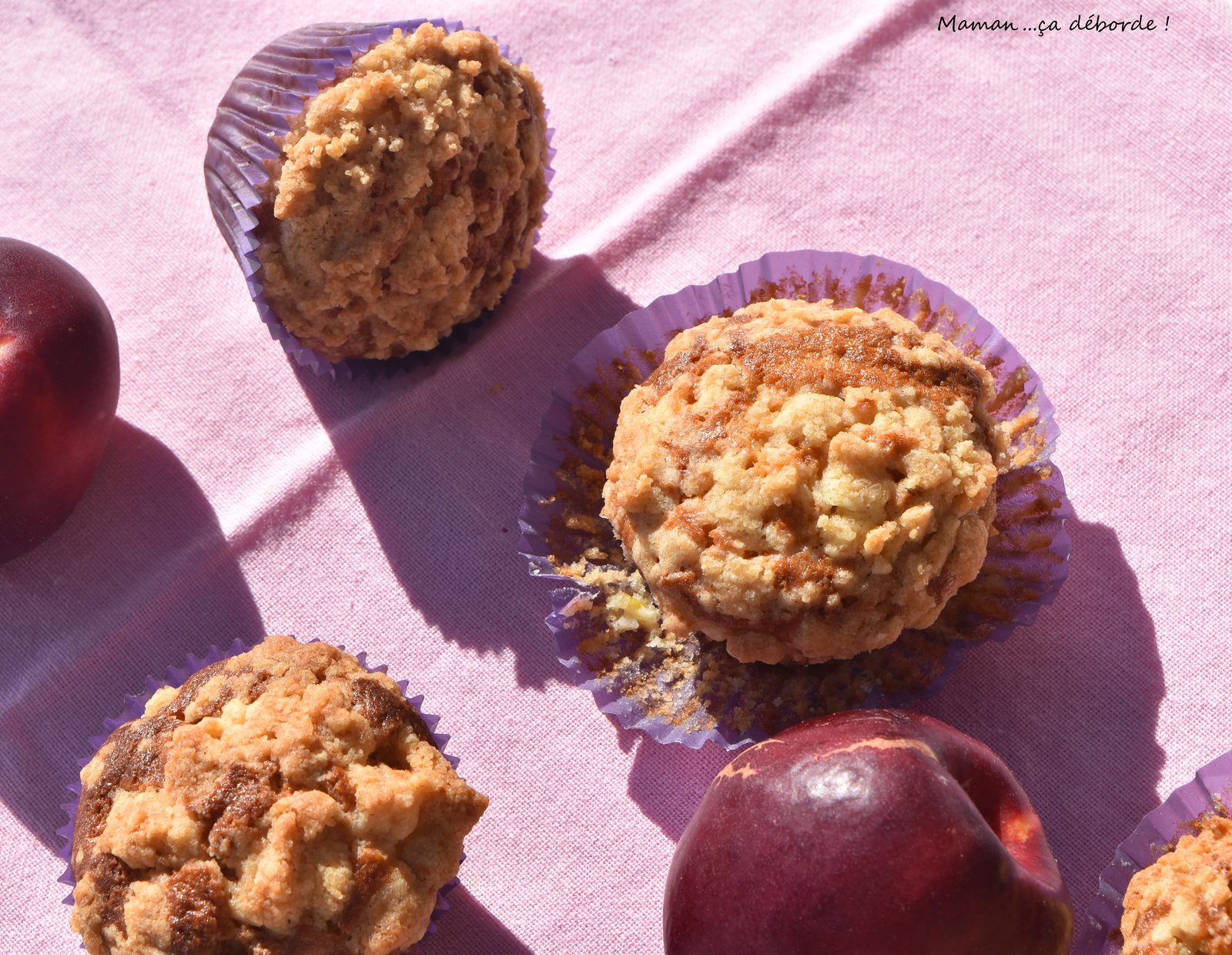 Minis crumb cakes à la nectarine