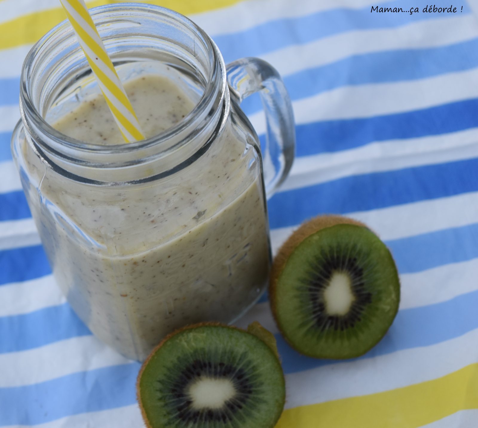 Smoothie Banane Kiwi au lait d'amande