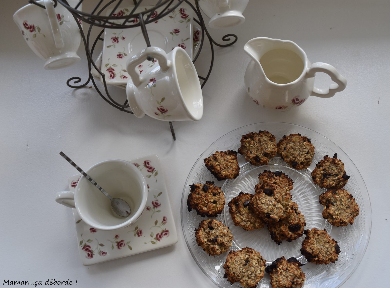 Cookies au banane, flocons d'avoine et coco