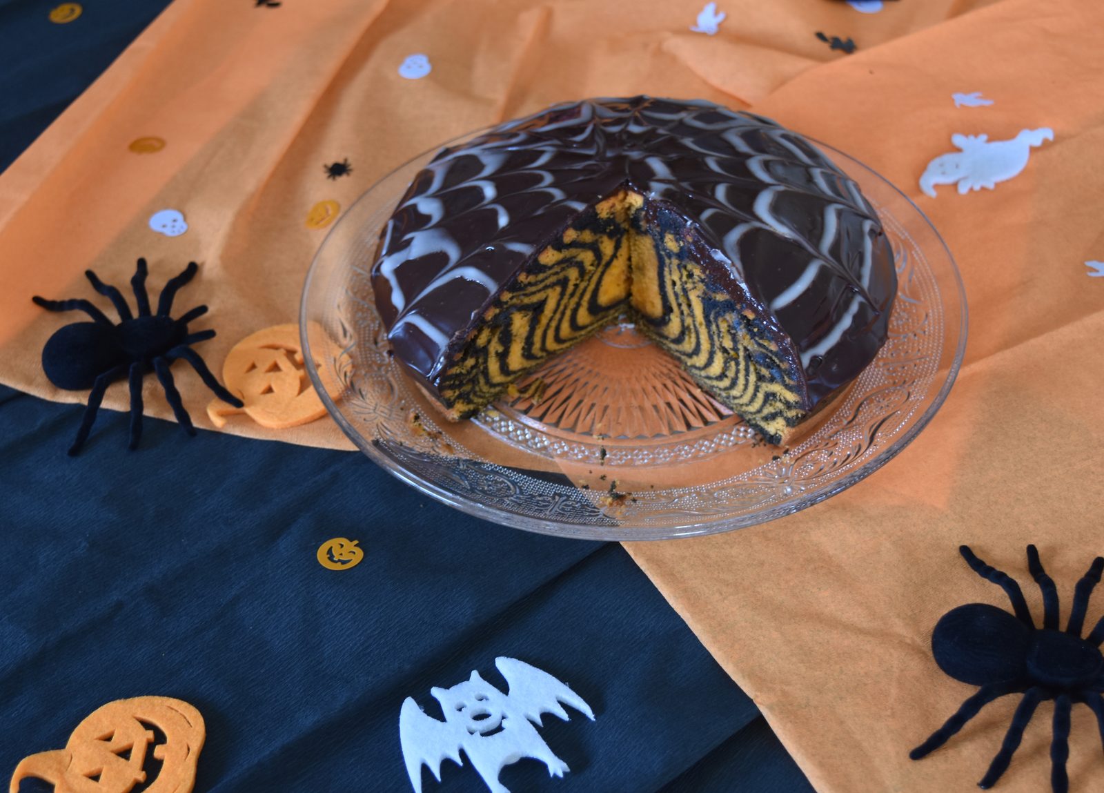 Zebra cake d'Halloween
