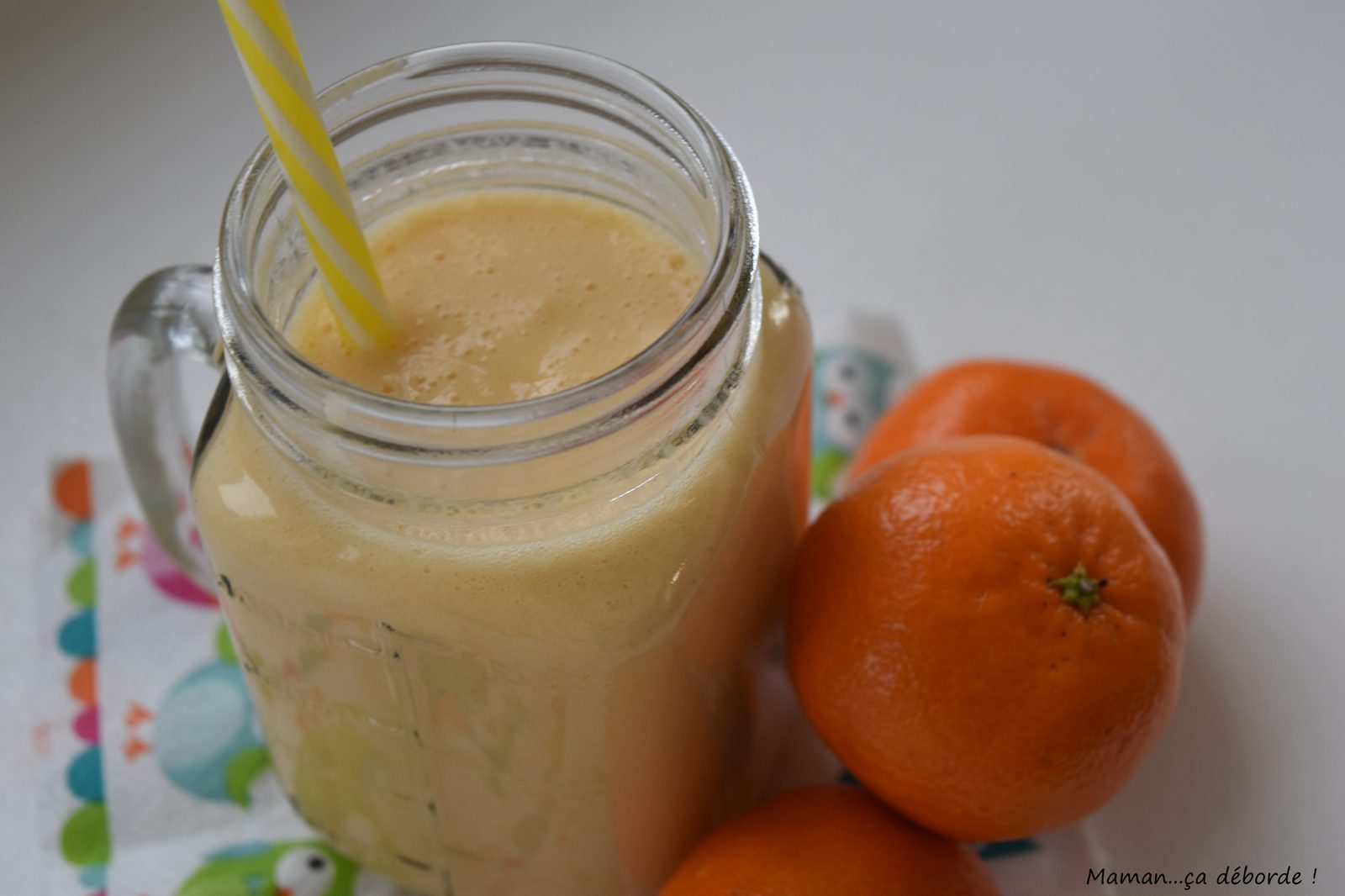 Smoothie, poire et clémentine