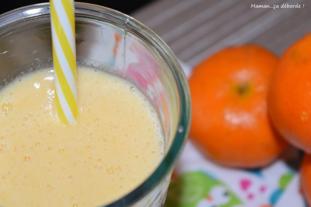 Smoothie, poire et clémentine