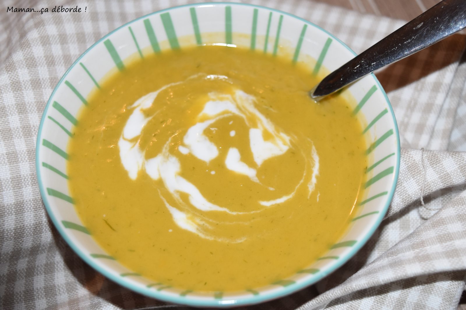 Velouté de patate douce et poireau