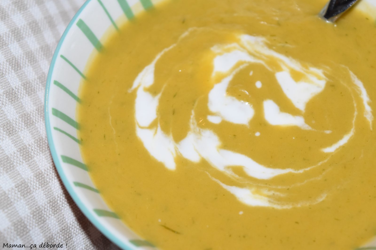 Velouté de patate douce et poireau