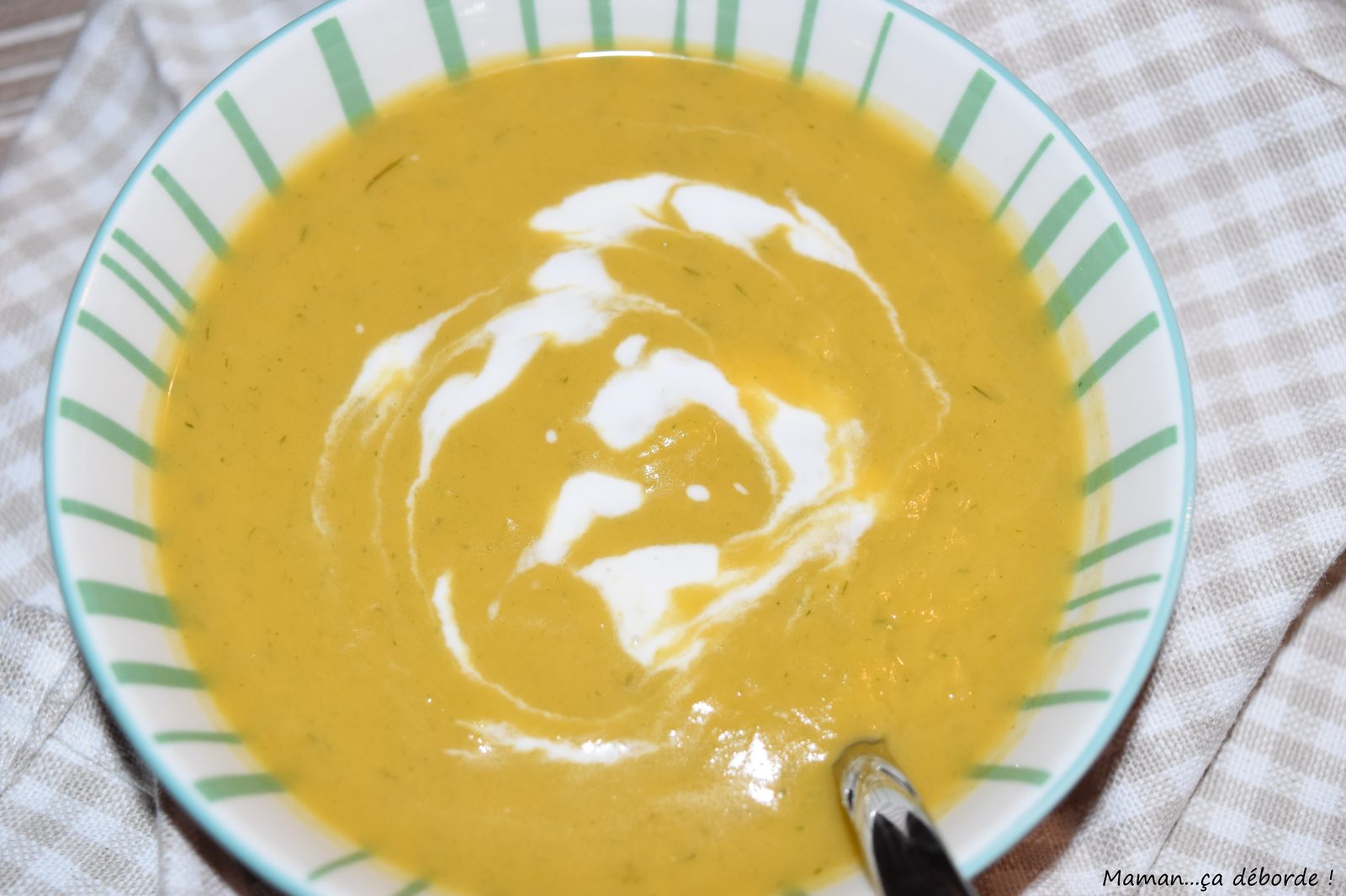 Velouté de patate douce et poireau