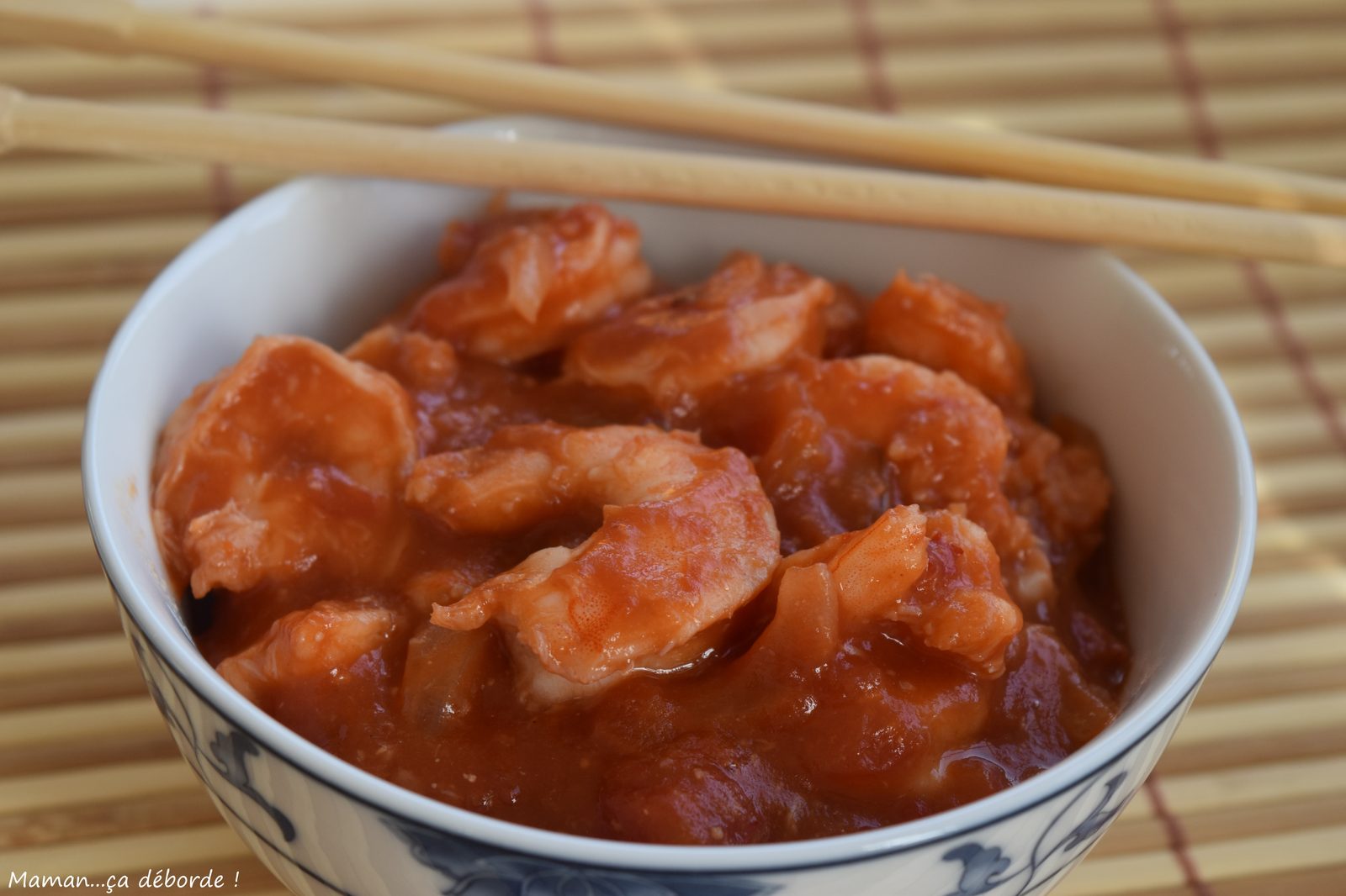 Crevettes sauce piquante