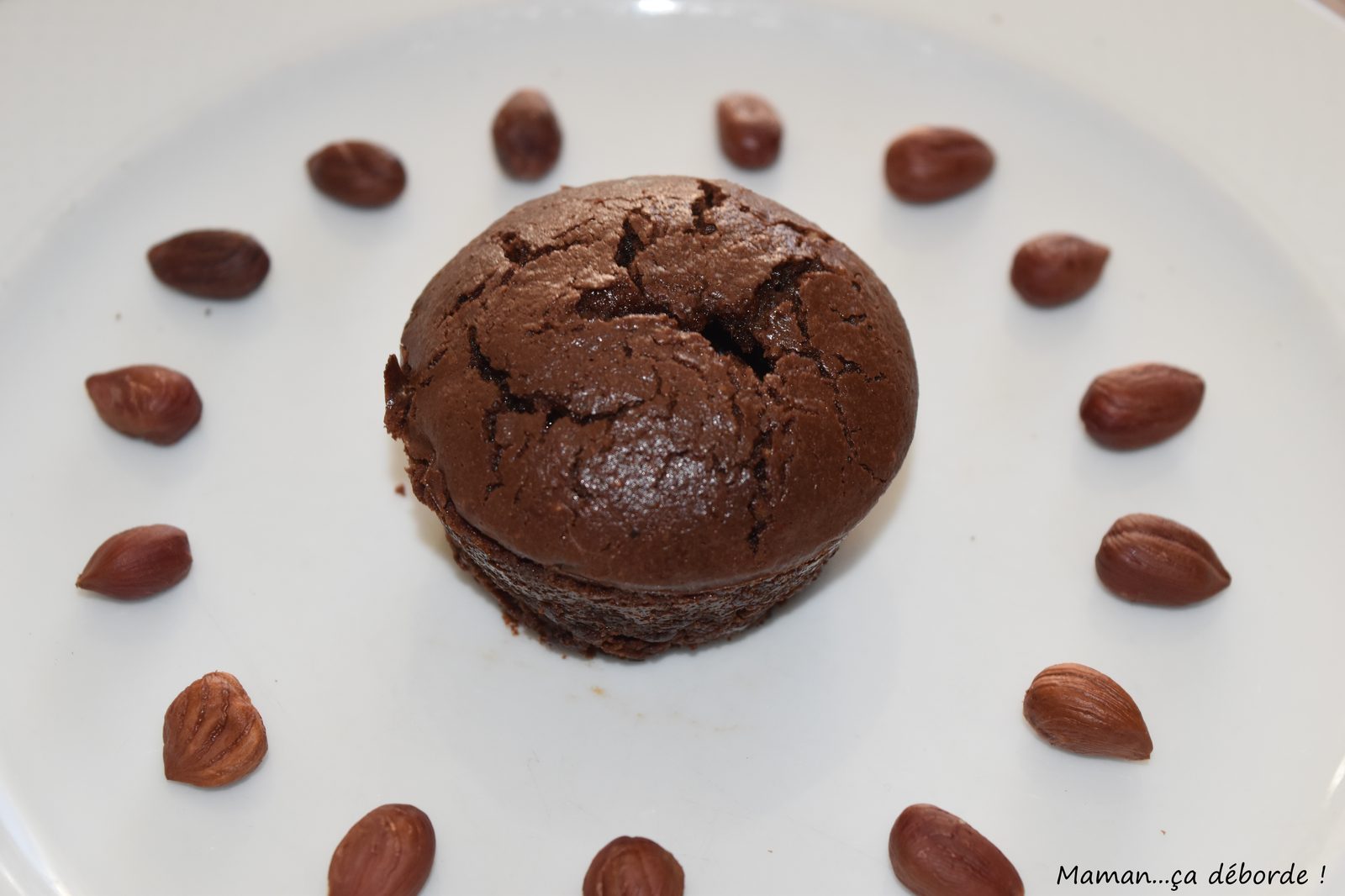 Fondant chocolat noisette sans gluten et sans lactose