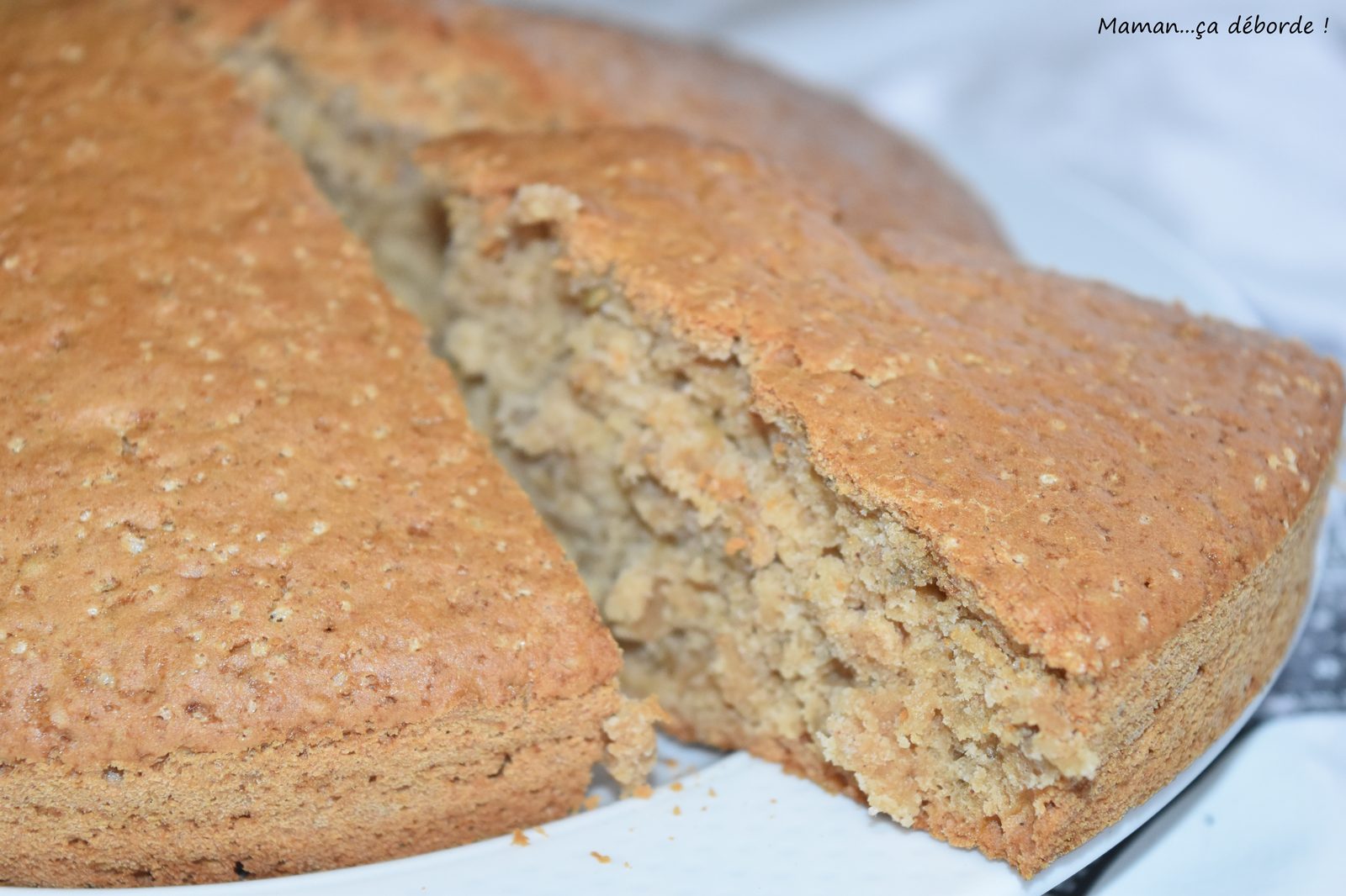 Gâteau sans beurre et sans oeuf à la cannelle