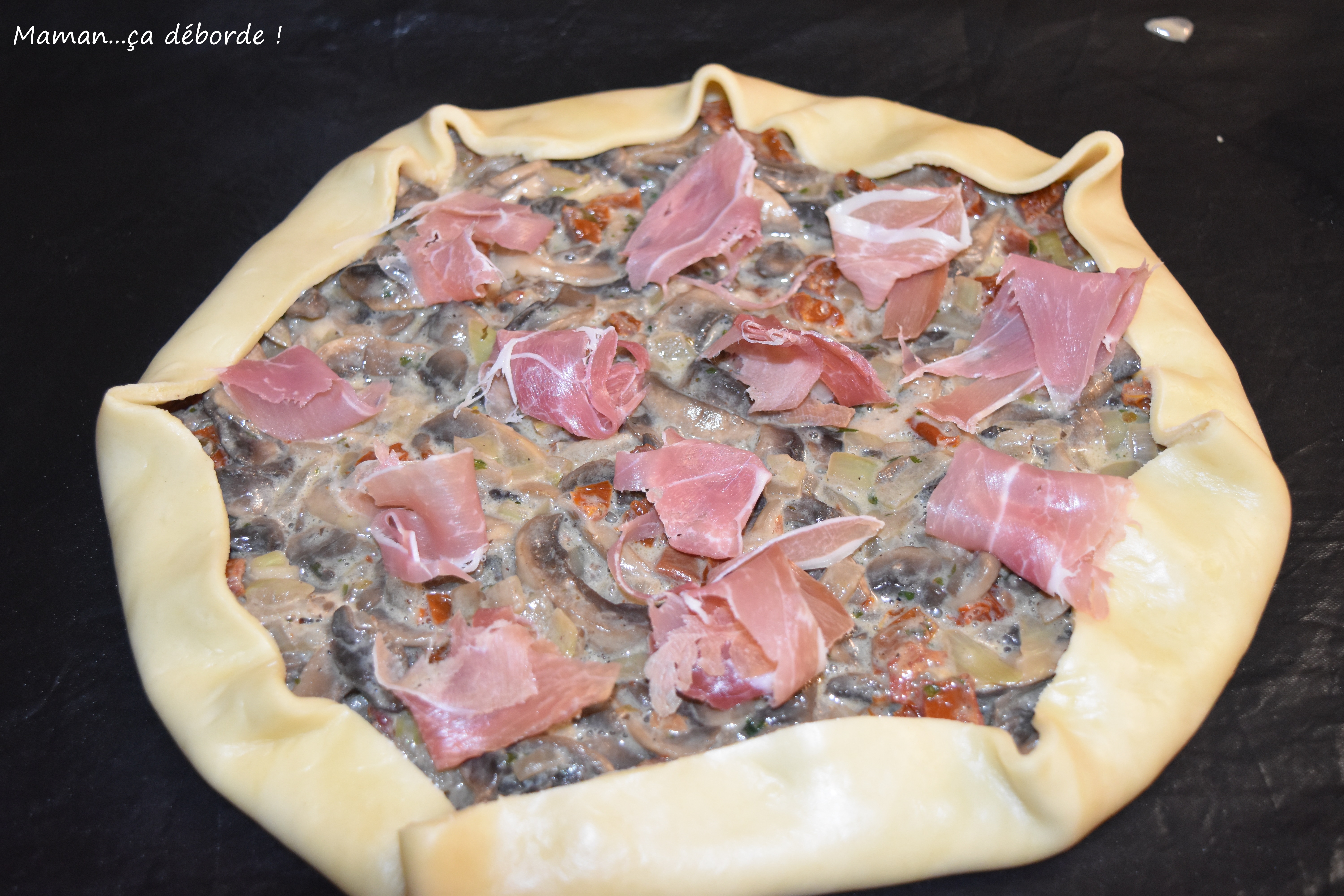 Tarte Rustique Aux Champignons - Maman...ça Déborde